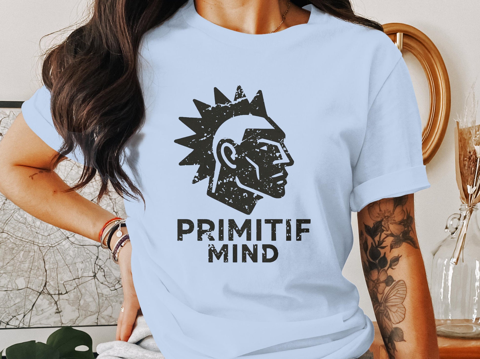 PRIMITIF MIND Graphic T Shirt Unique Design product