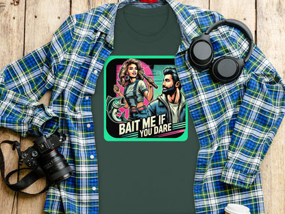 Bait Me If You Dare Graphic Fishing Novelty Shirt product