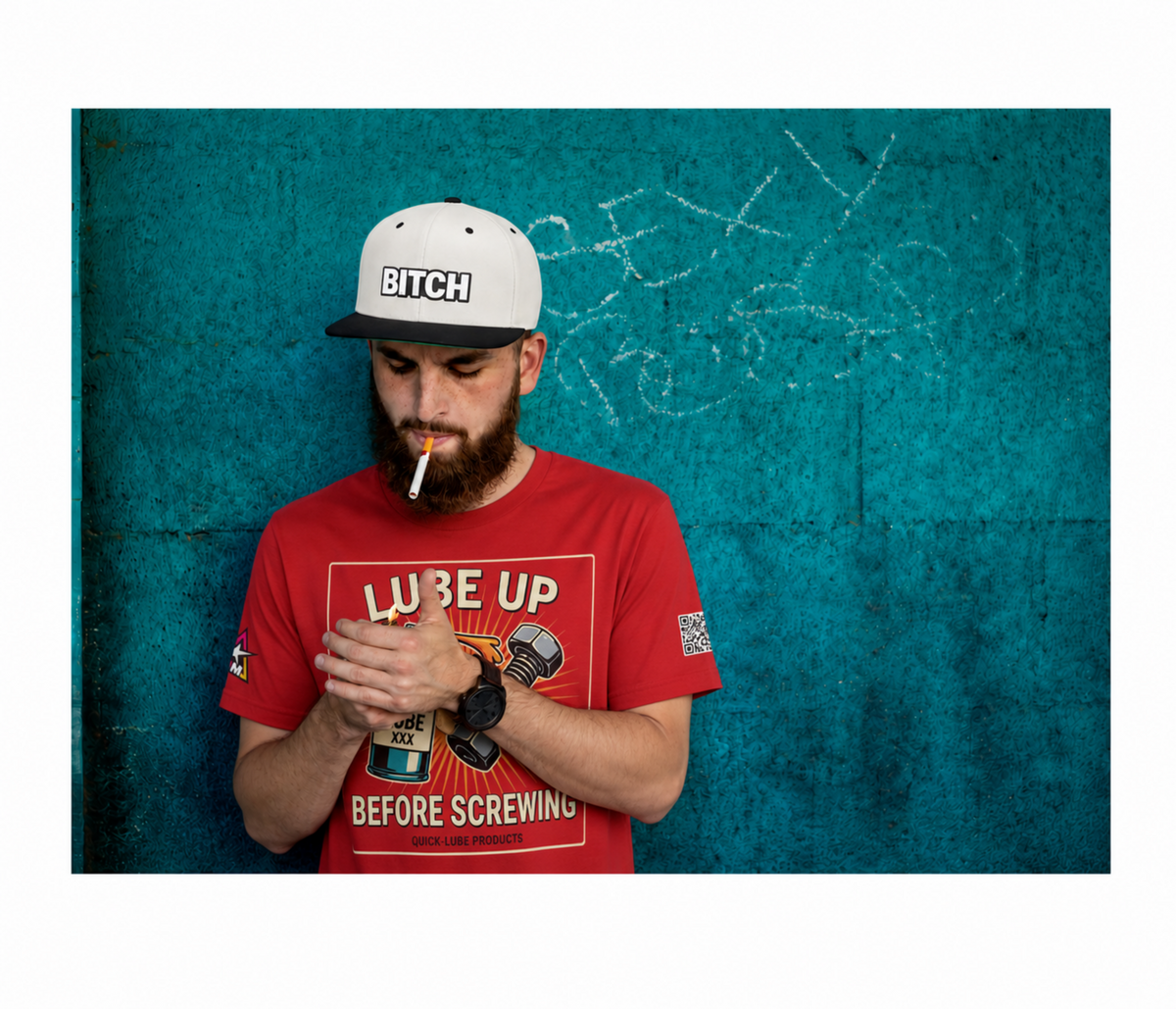 LUBE UP BEFORE SCREWING Graphic T-Shirt | Funny Mechanic Tee | Dirty Garage Humor Shirt | Vintage Automotive Tee