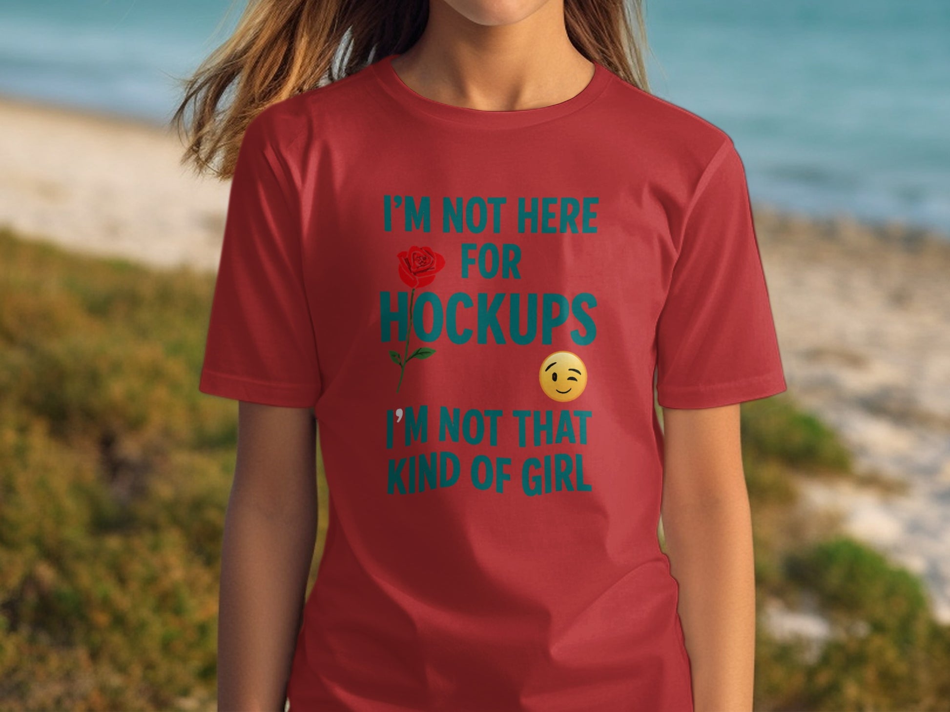 I'm not here for hockups I'm not that kind of girl shirt product