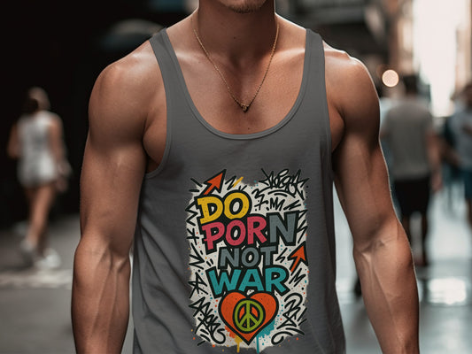 Do Porn Not War Graphic Design Tank Top product