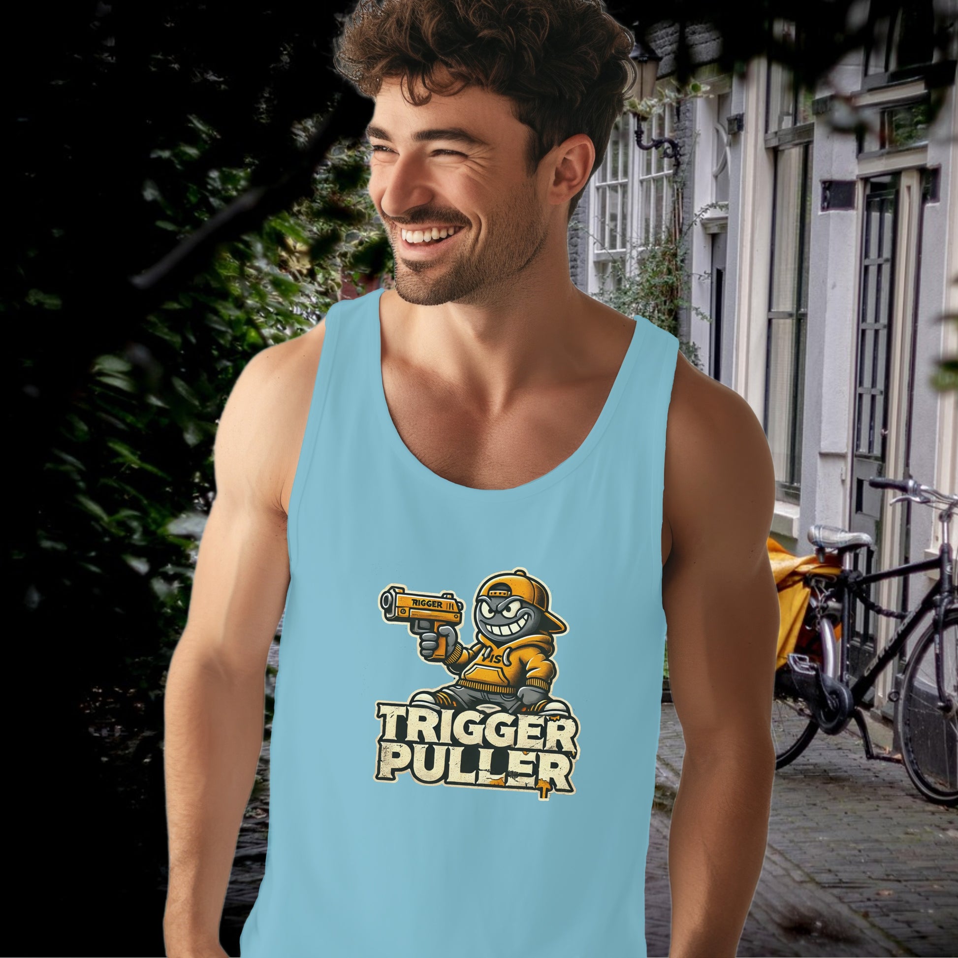 Trigger Puller Cartoon Character Tank Top product