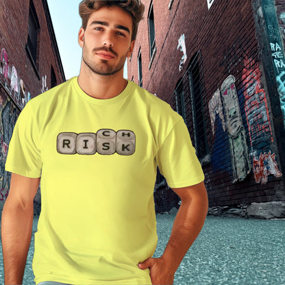 Risk Choices Graphic Yellow T-shirt