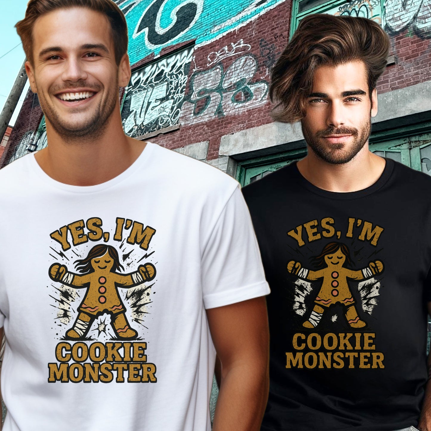 Yes I'm Cookie Monster Graphic Tee Shirt product type