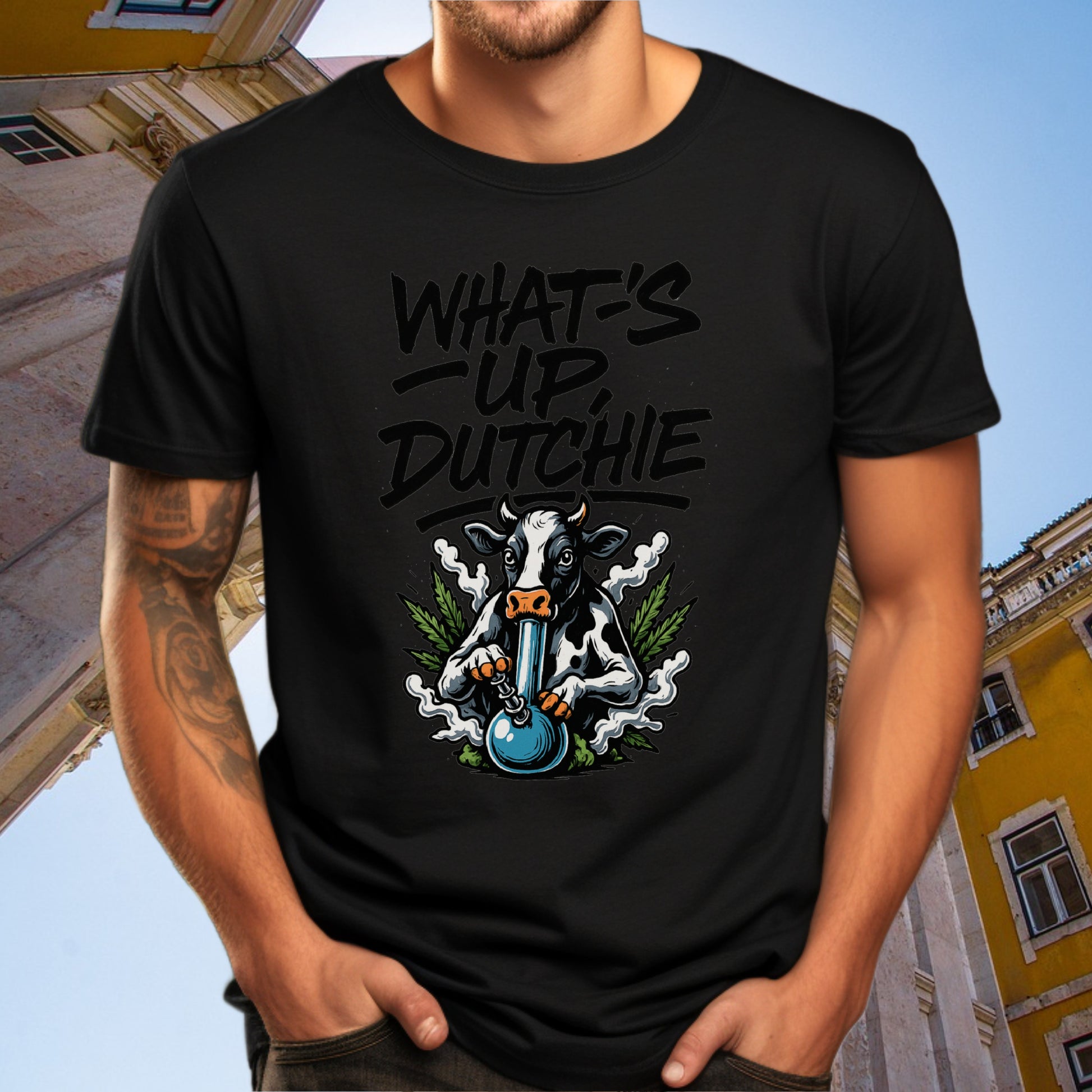 What's Up Dutchie Printed Graphic T-Shirt product type