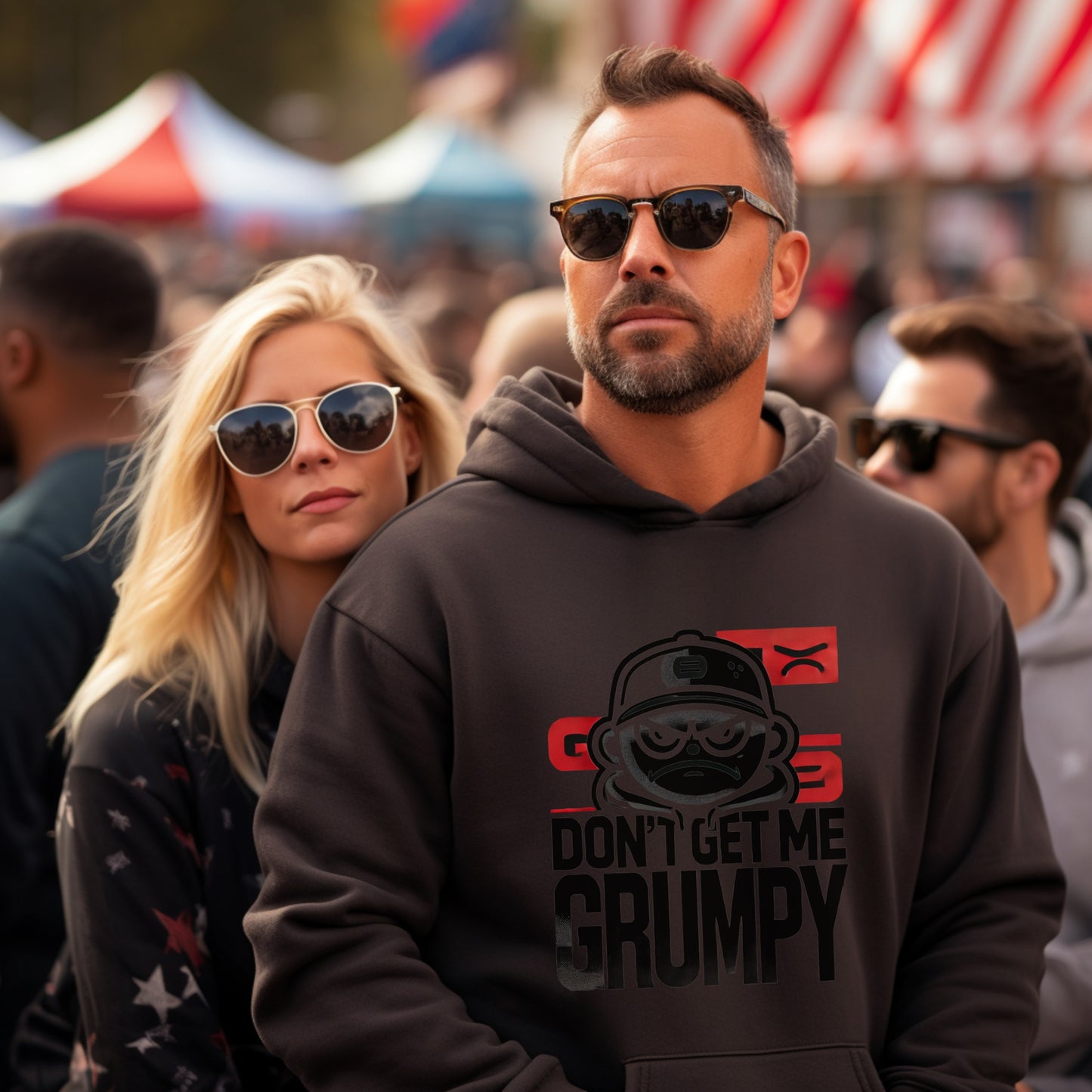 Don't Get Me Grumpy Stylish Hooded Sweatshirt product