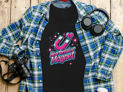 Heartbreaker Magnet Graphic Tee Shirt Fashion Product