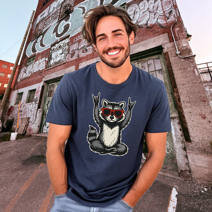 Cool Raccoon with Sunglasses Graphic T-Shirt Product