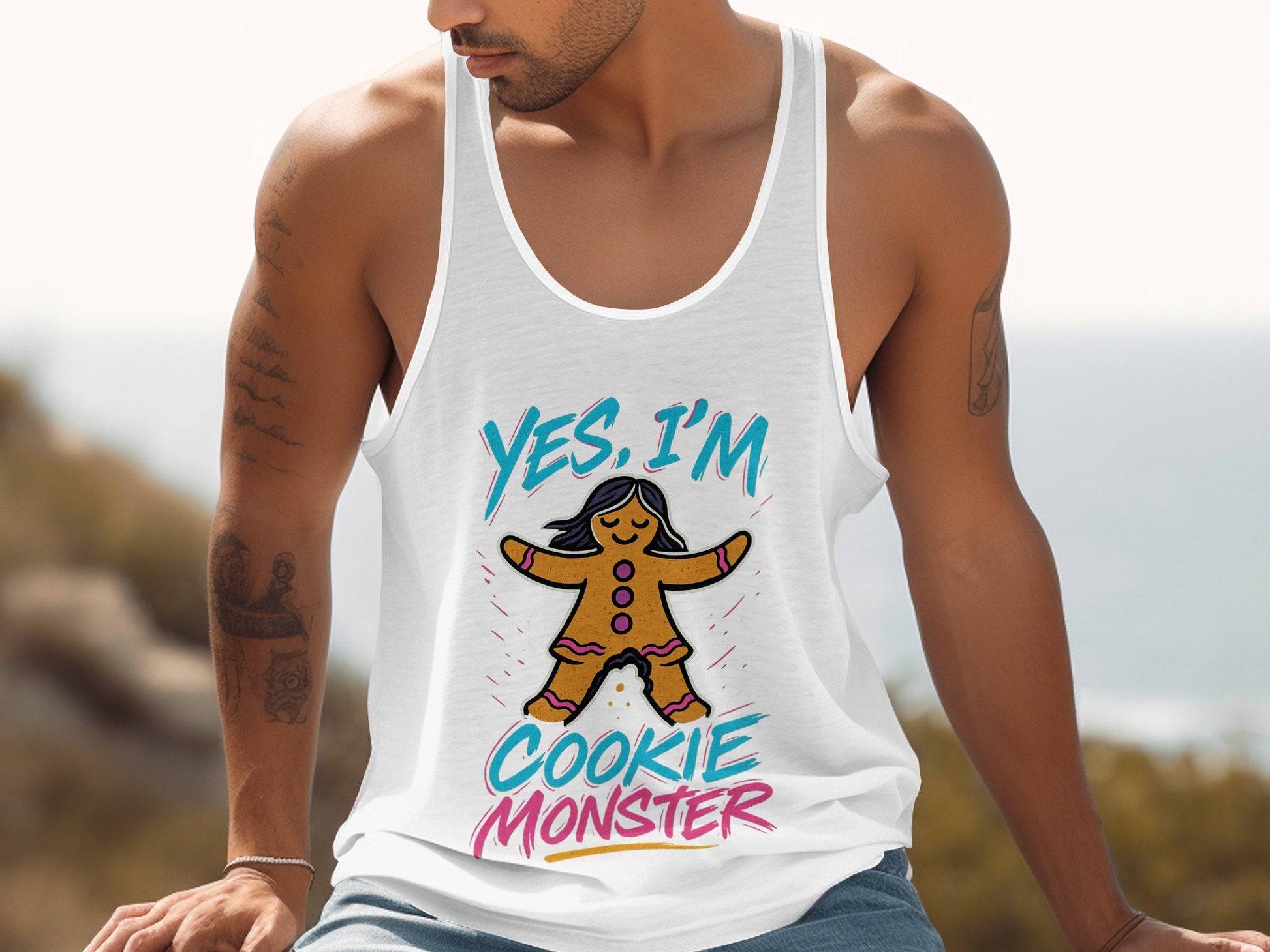 Yes I'm Cookie Monster Graphic Tank Top product