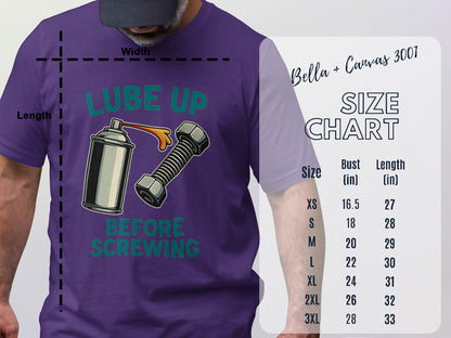 Lube Up Before Screwing Graphic T-Shirt product type