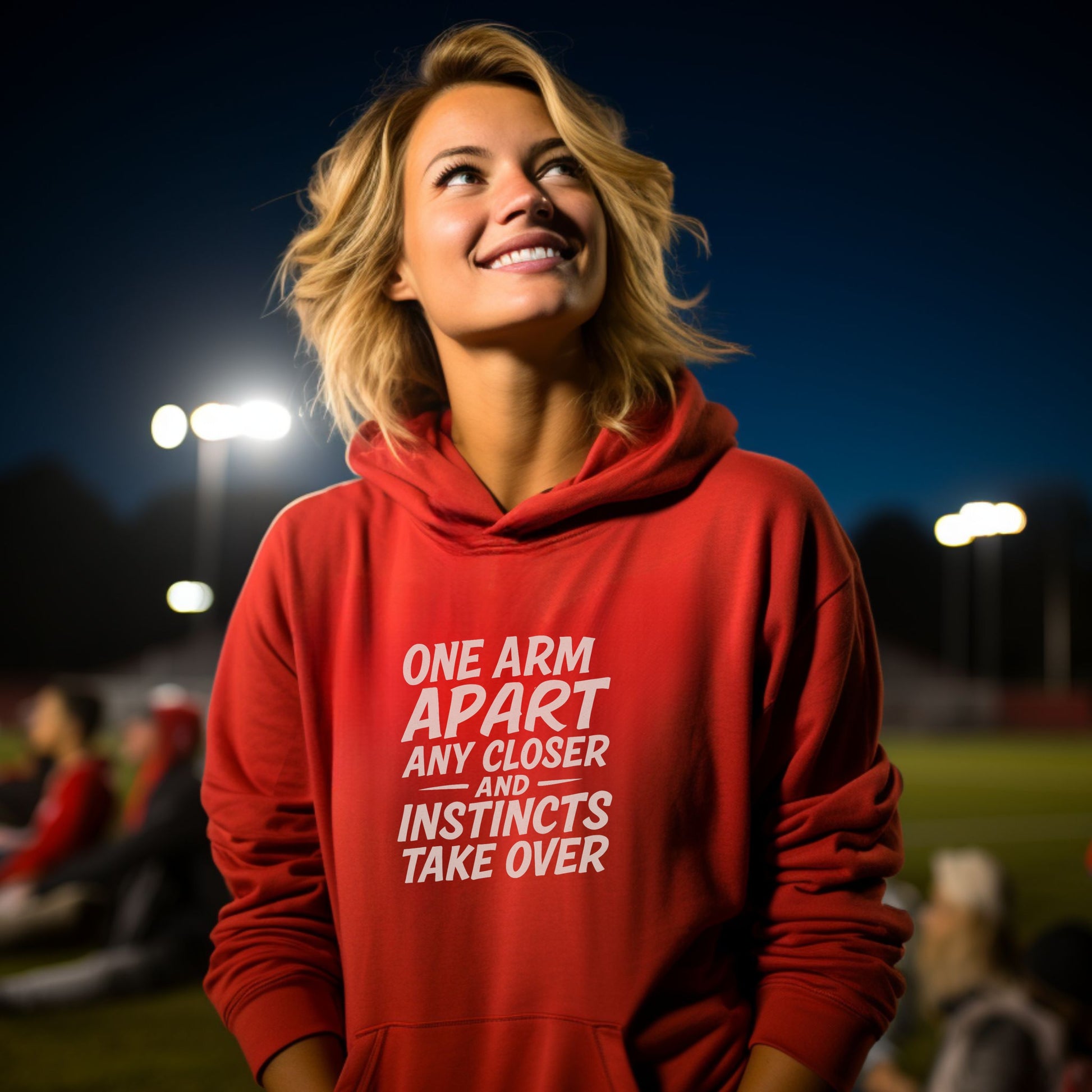 One Arm Apart Any Closer Instincts Take Over Hoodie