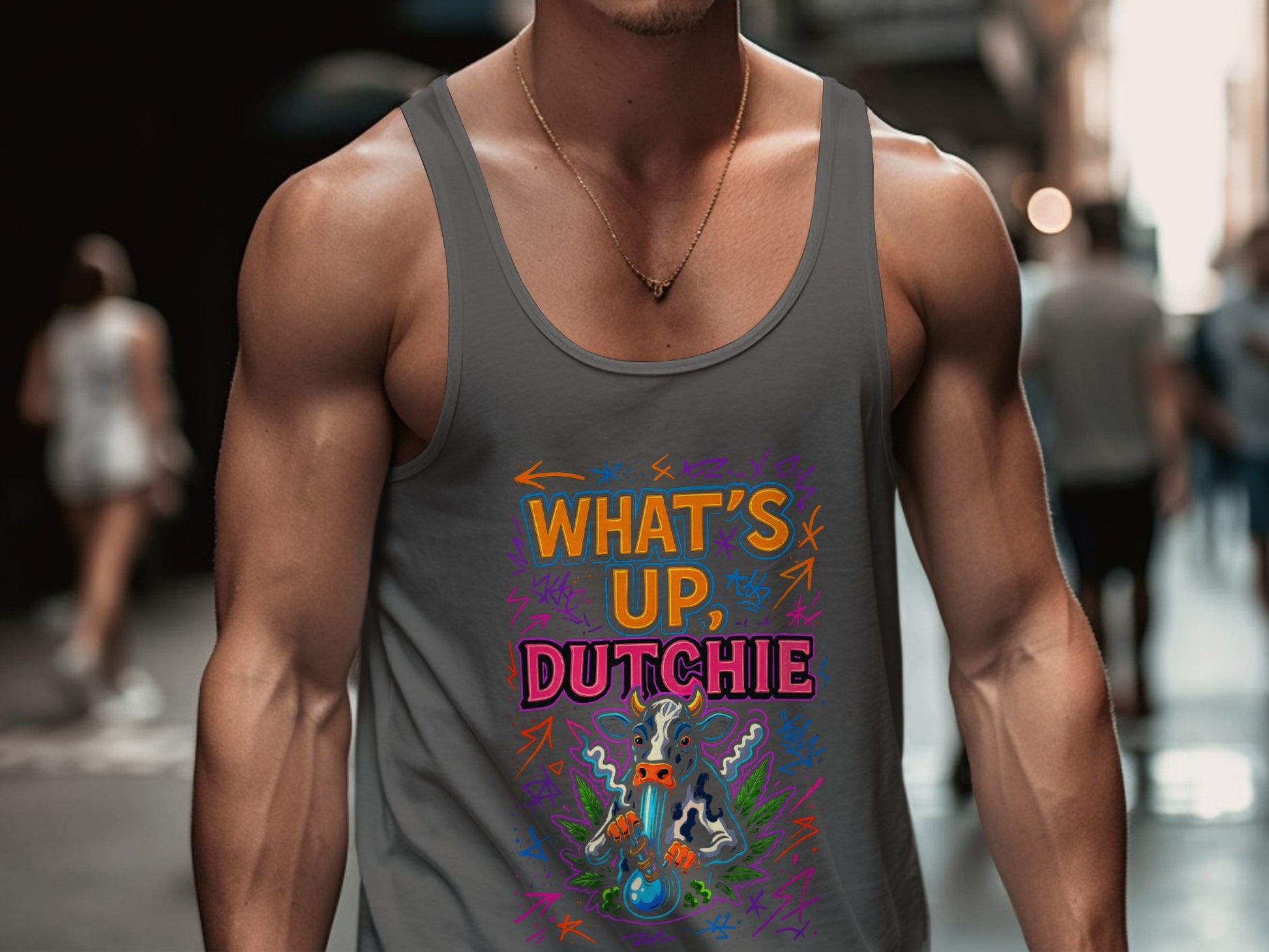 What's Up Dutchie Graphic Design Tank Top product type