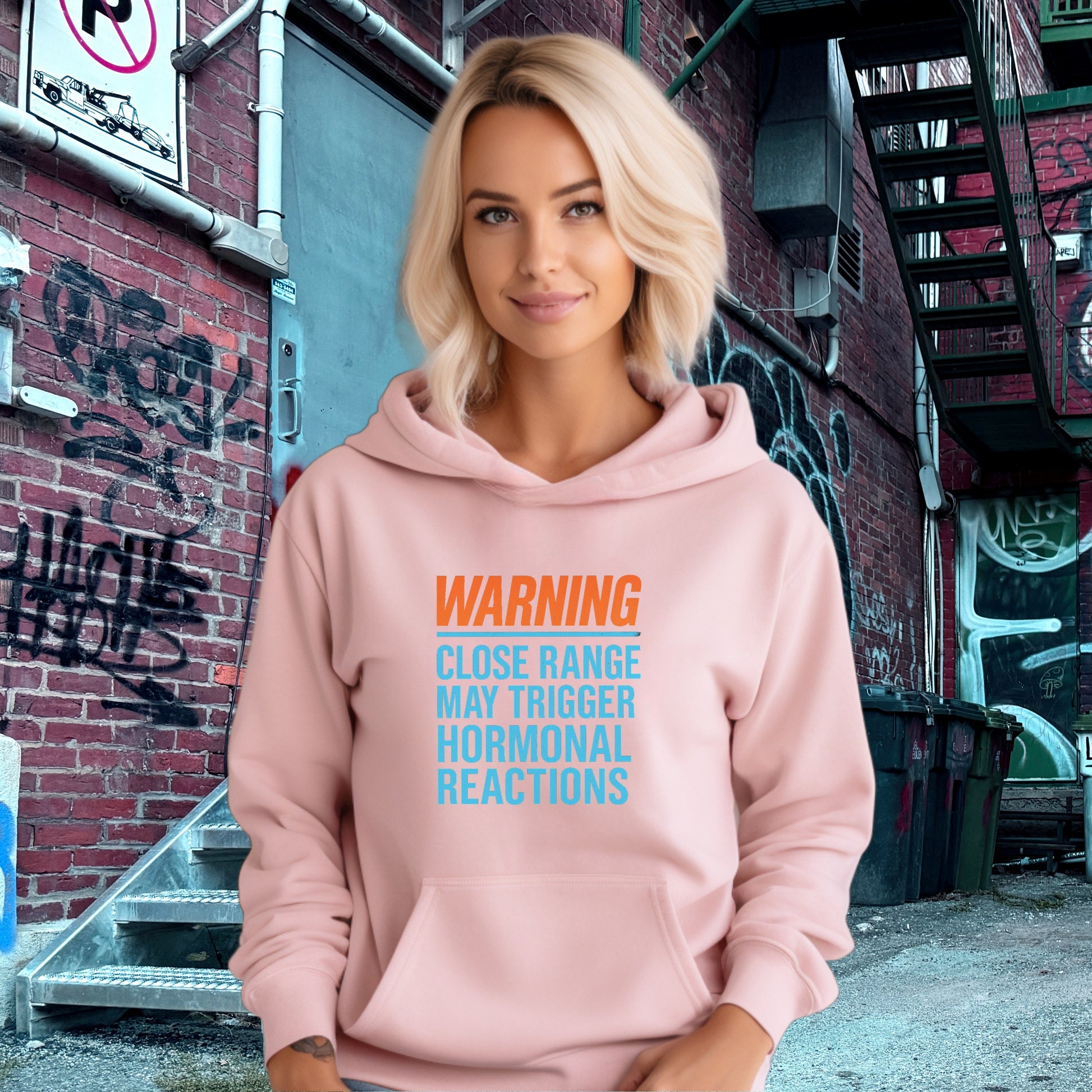 Warning Close Range May Trigger Hormonal Reactions hoodie