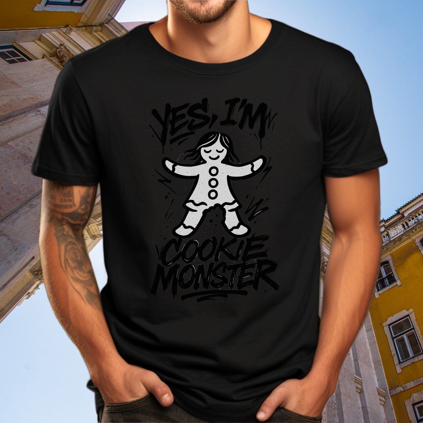 Yes I'm Cookie Monster Graphic Printed T-shirt product