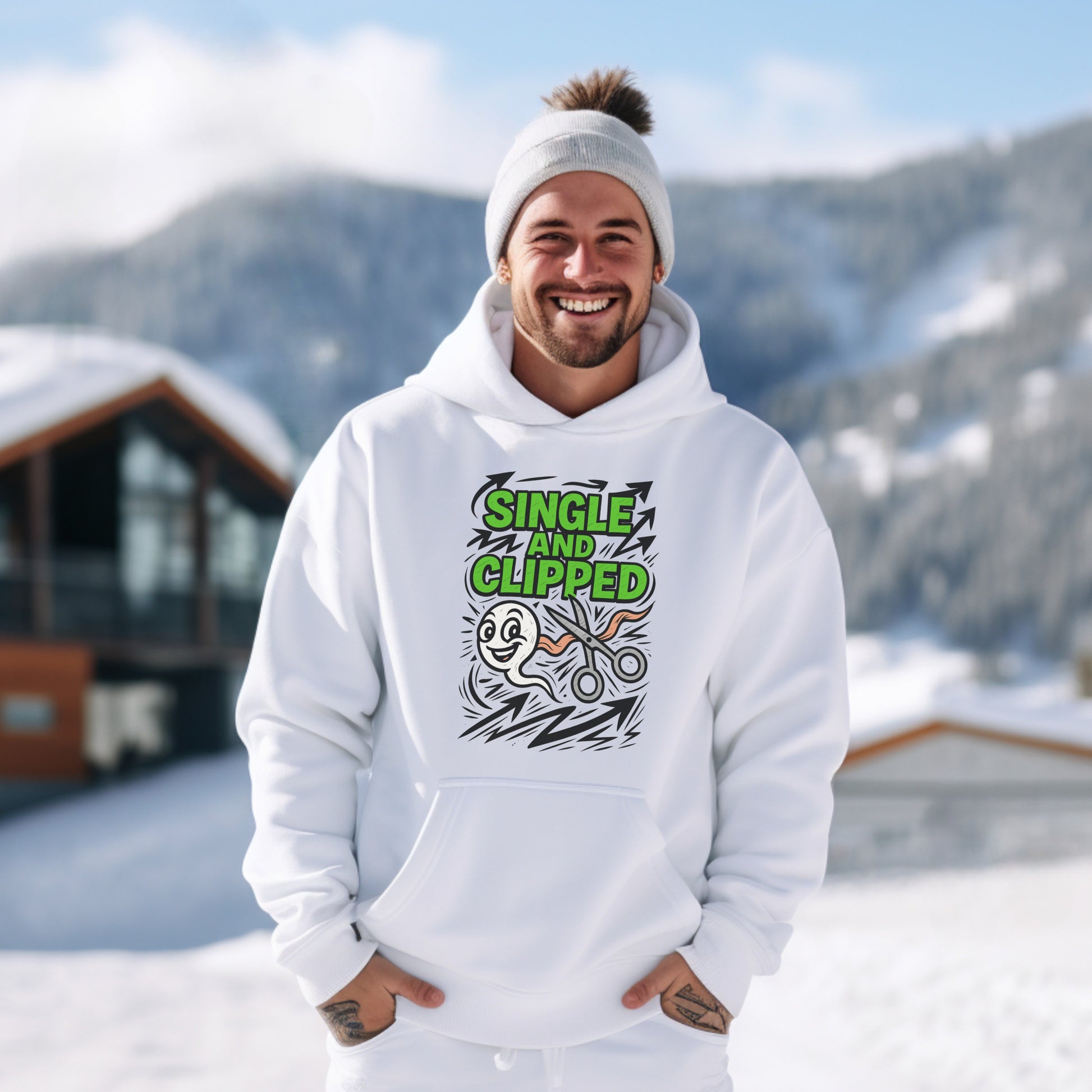 Single and Clipped Graphic Hoodie product type