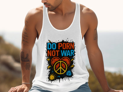 Do Porn Not War Graphic Tank Top product