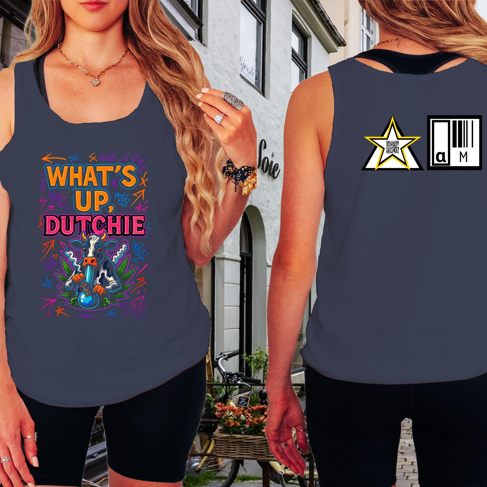 Bright Colorful Fun What's Up Dutchie Tank Top product