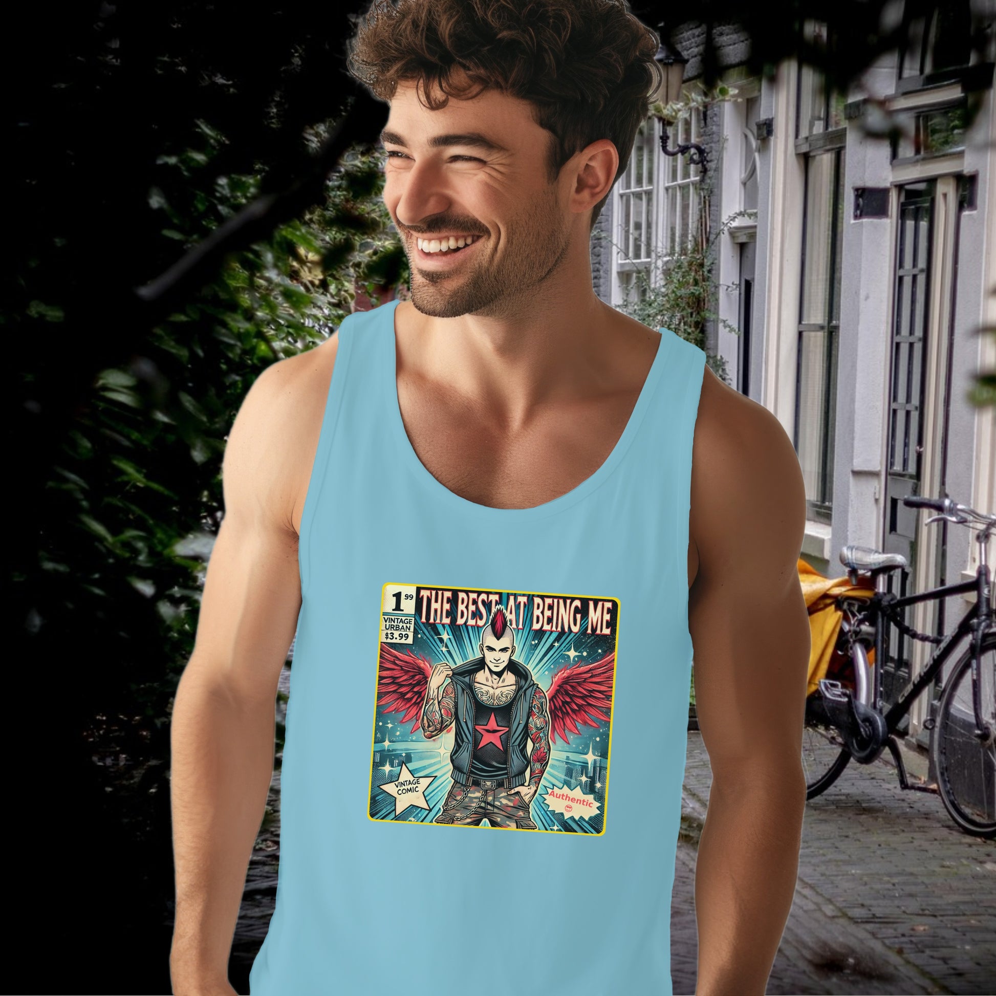 Best At Being Me Superhero Graphic tank top product type