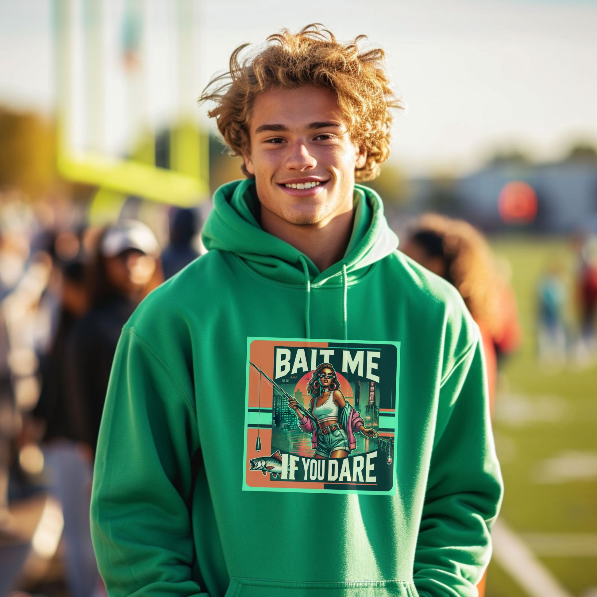 Bait Me If You Dare Graphic Printed Hoodie product