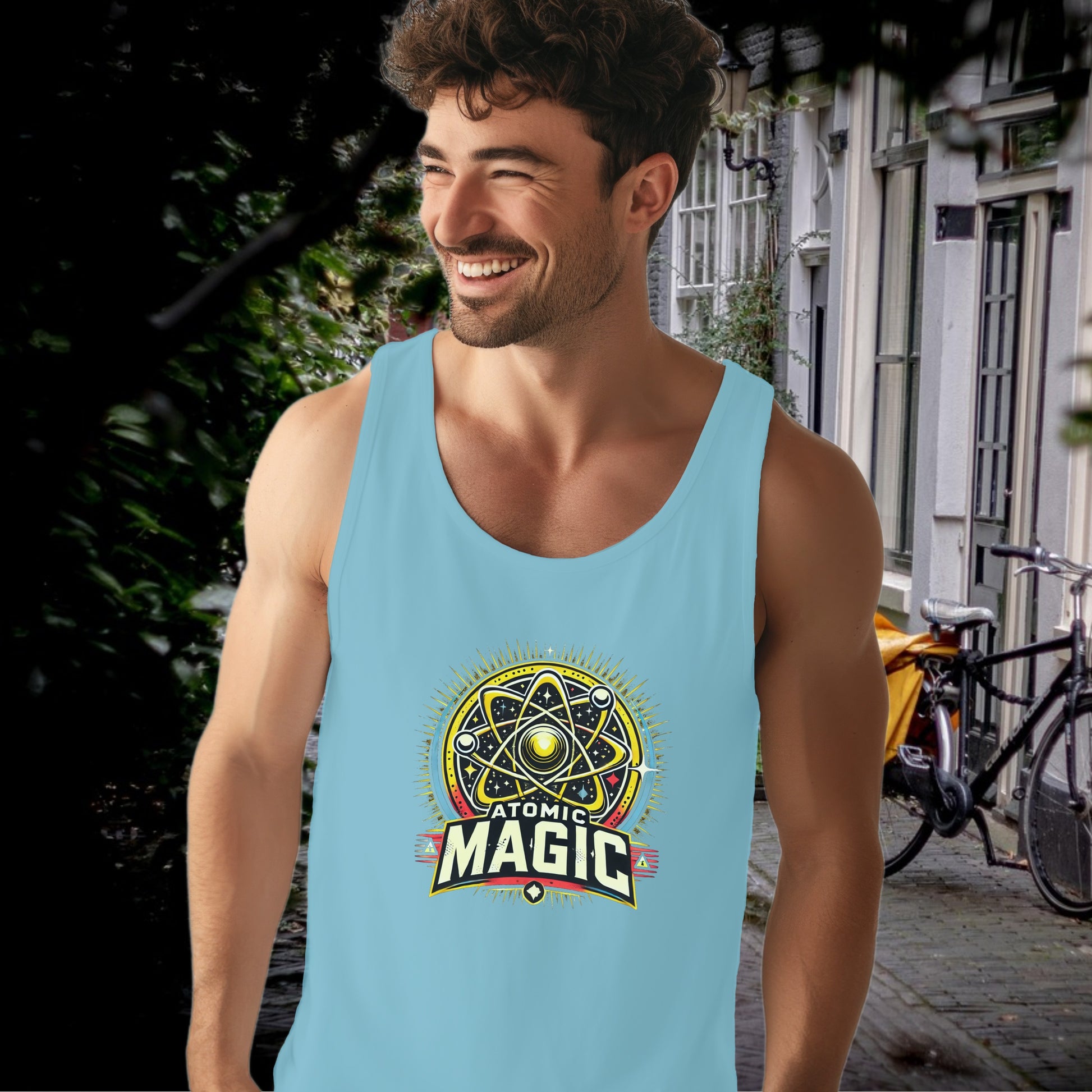 Atomic Magic Graphic Design Sleeveless Shirt product