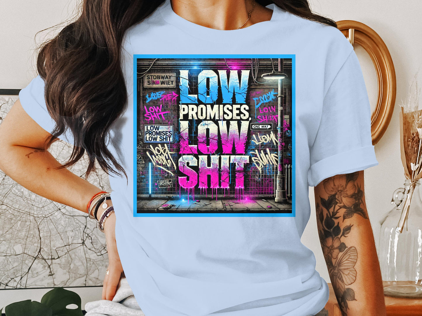 Low Promises Low Shit Statement Shirt product type