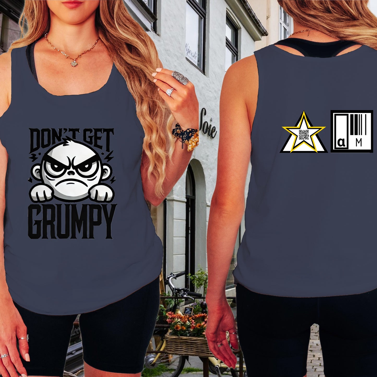 Dont Get Grumpy Bold Statement AlphaMens Tank Top