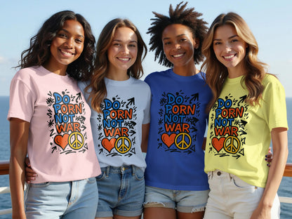 Do Porn Not War Peace Symbol Graphic Tee shirt product