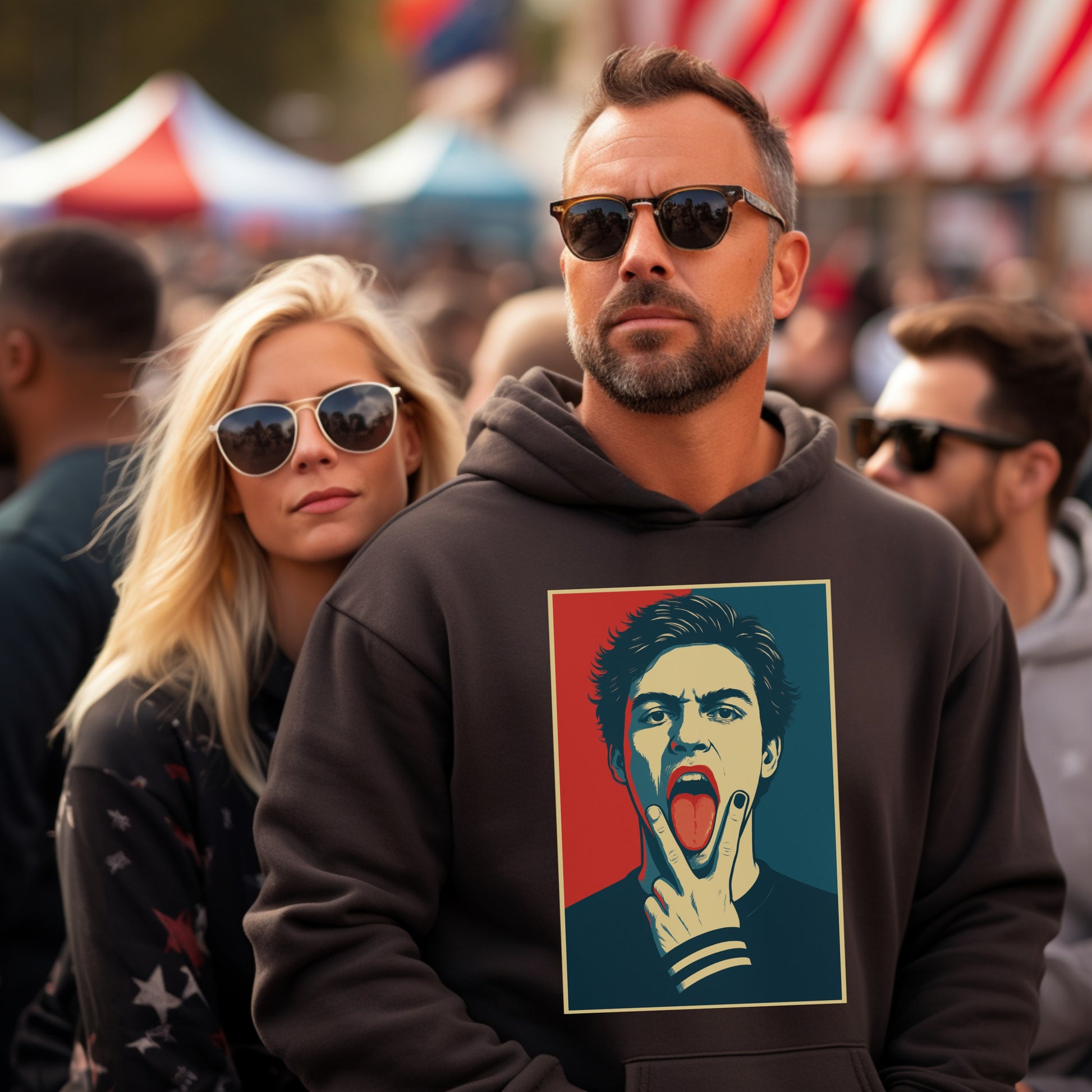 Vibrant Print Hoodie Perfect for Stylish Statement