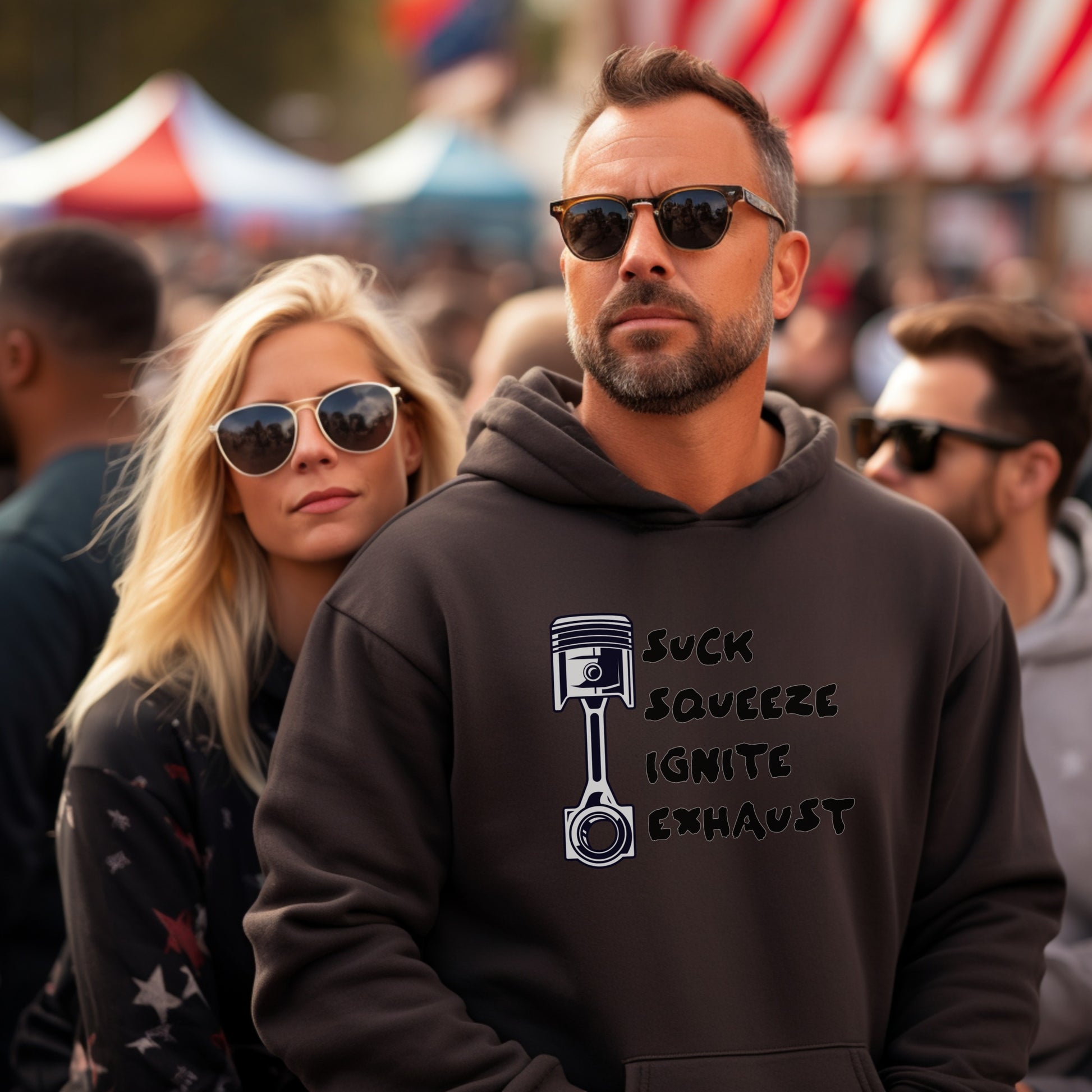 Suck Squeeze Ignite Exhaust Graphic Hoodie