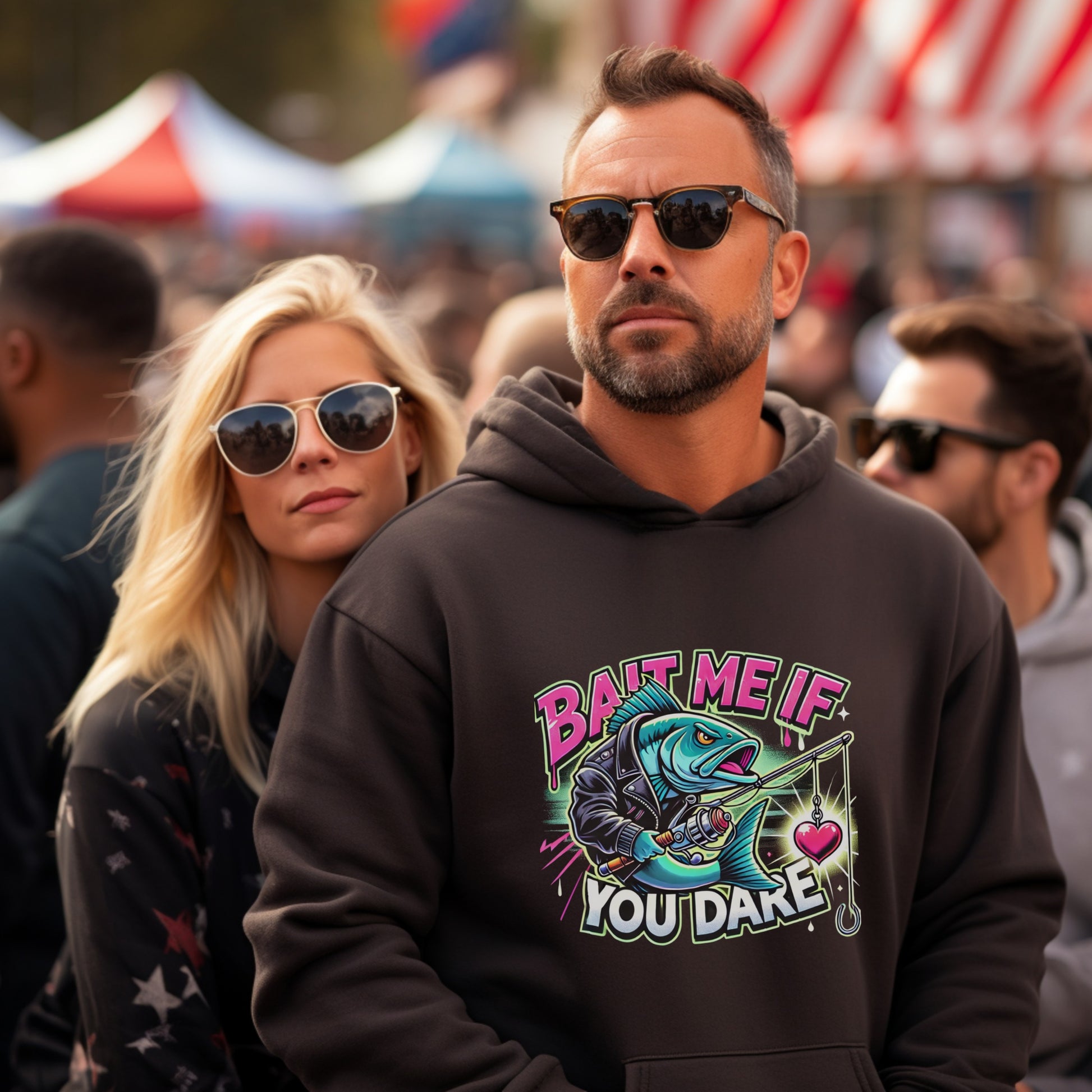 Bait Me If You Dare Funny Fishing Hoodie product