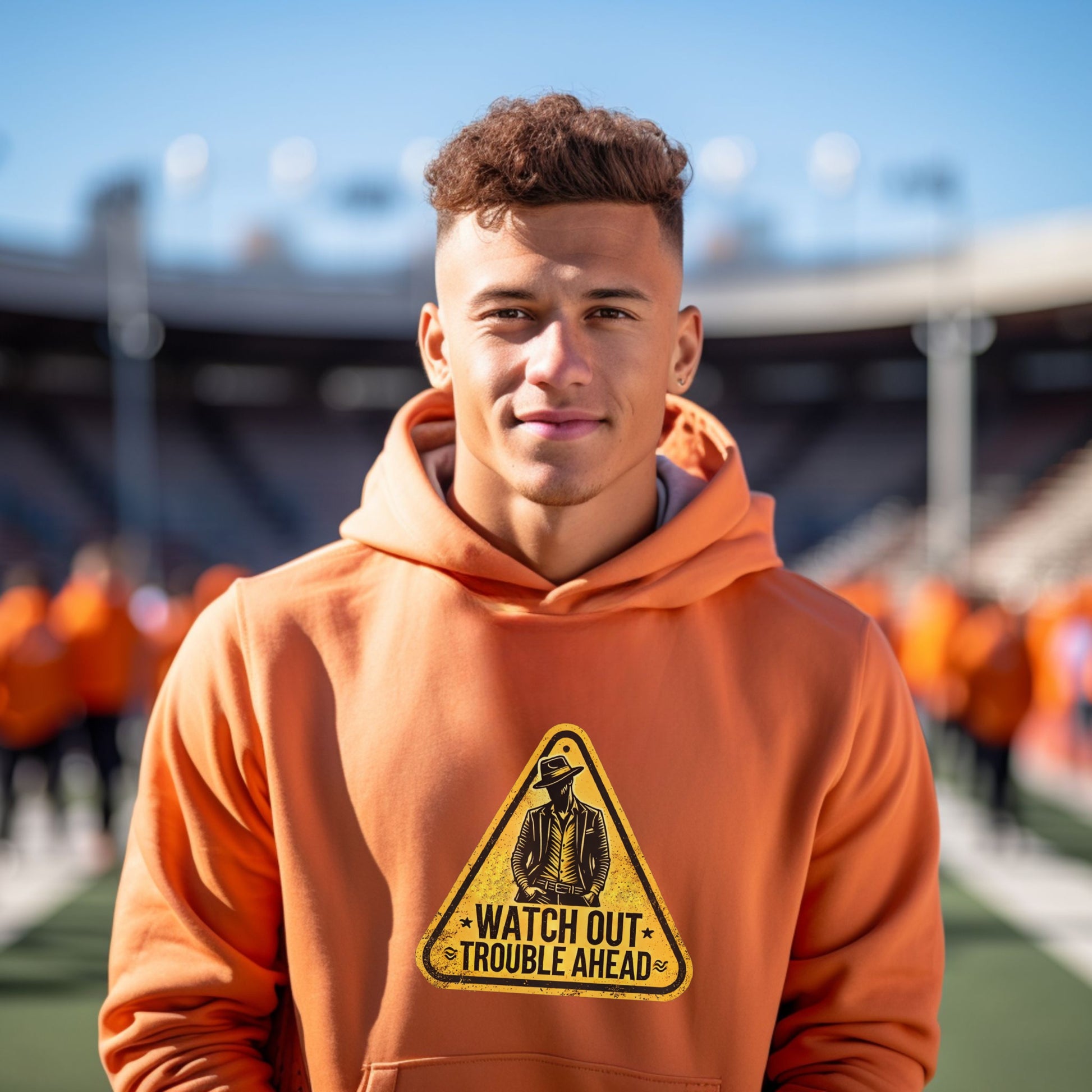 Watch Out Trouble Ahead Graphic Hoodie product