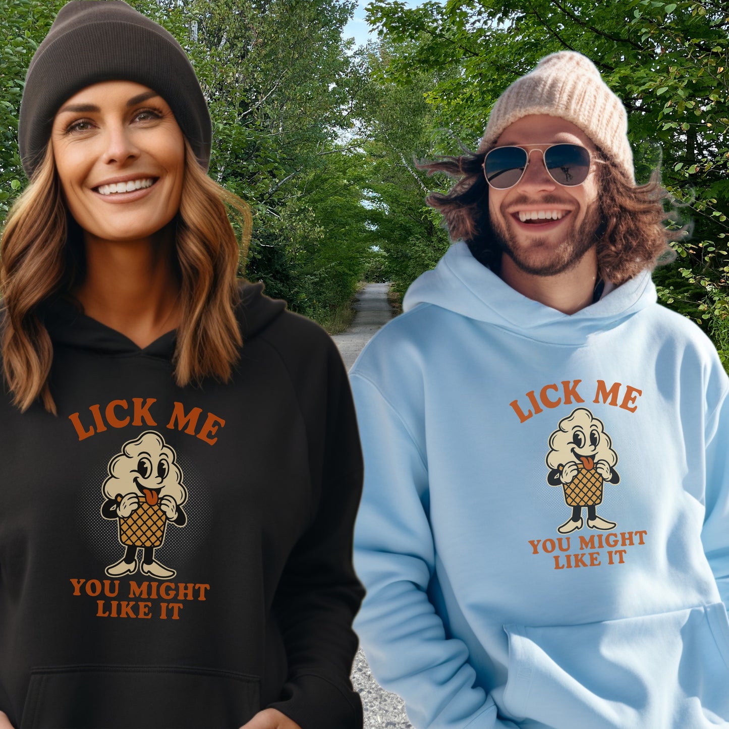 Lick Me You Might Like It Graphic Hoodie Product