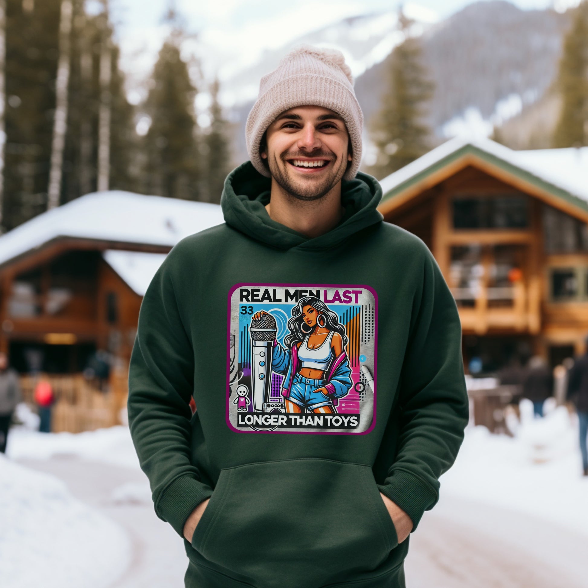 Real Men Last Longer Than Toys Graphic Hoodie product