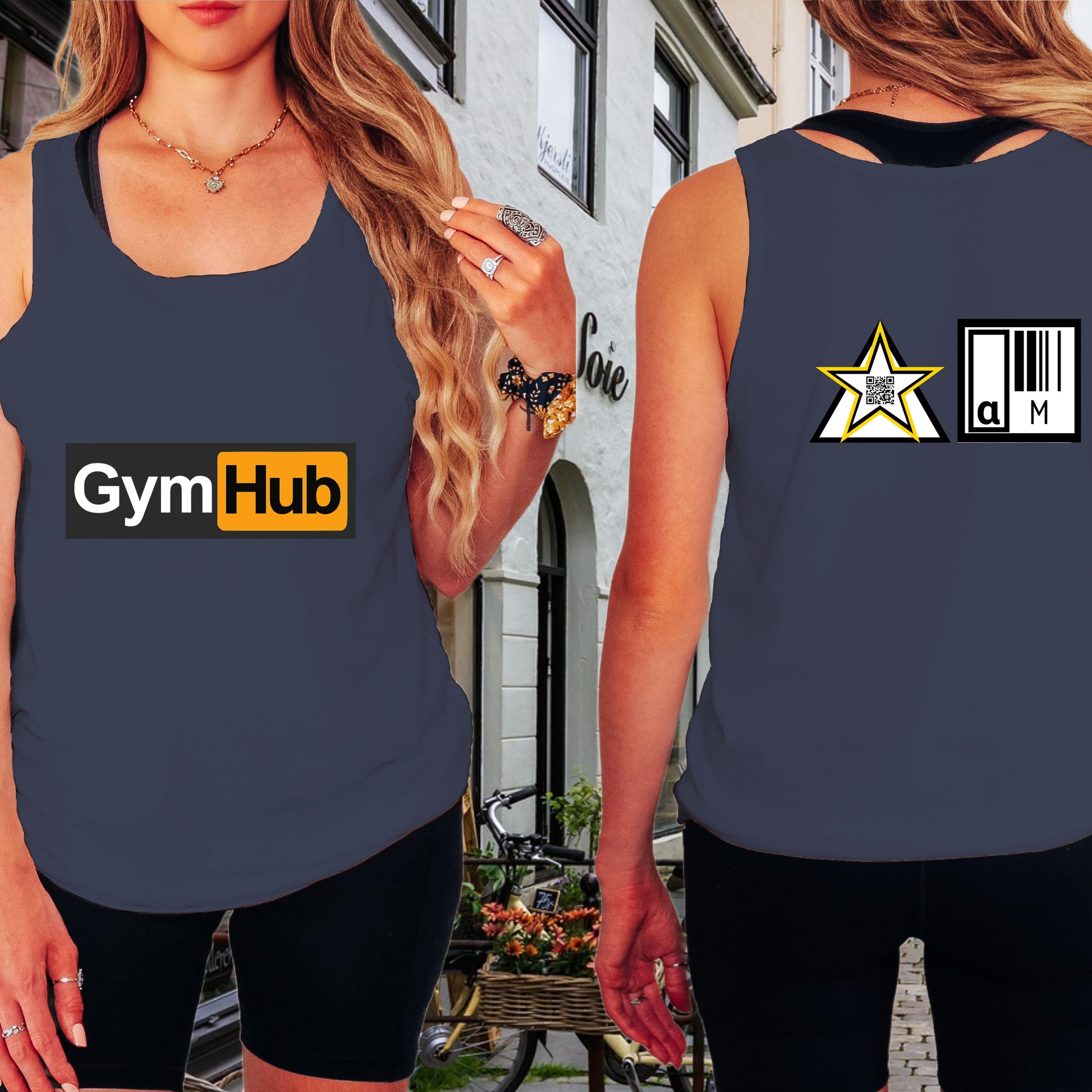 Stylish GymHub Sleeveless Logo Top product