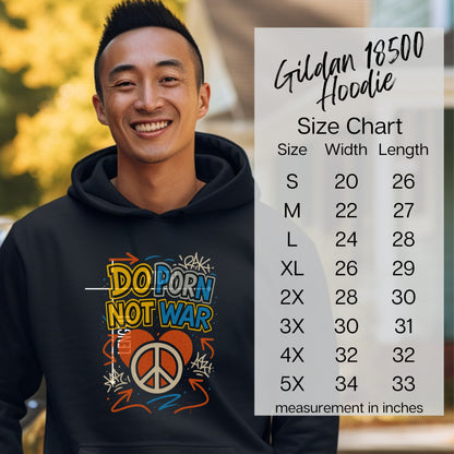 Do Porn Not War Peace Symbol Hoodie product