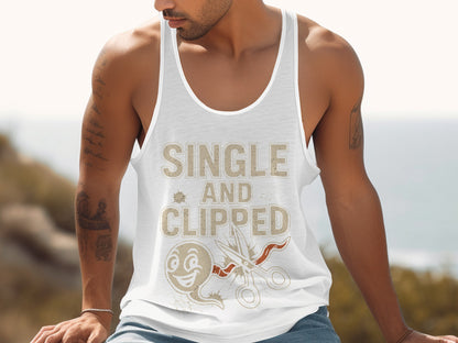 Single and Clipped Graphic Tank Top product