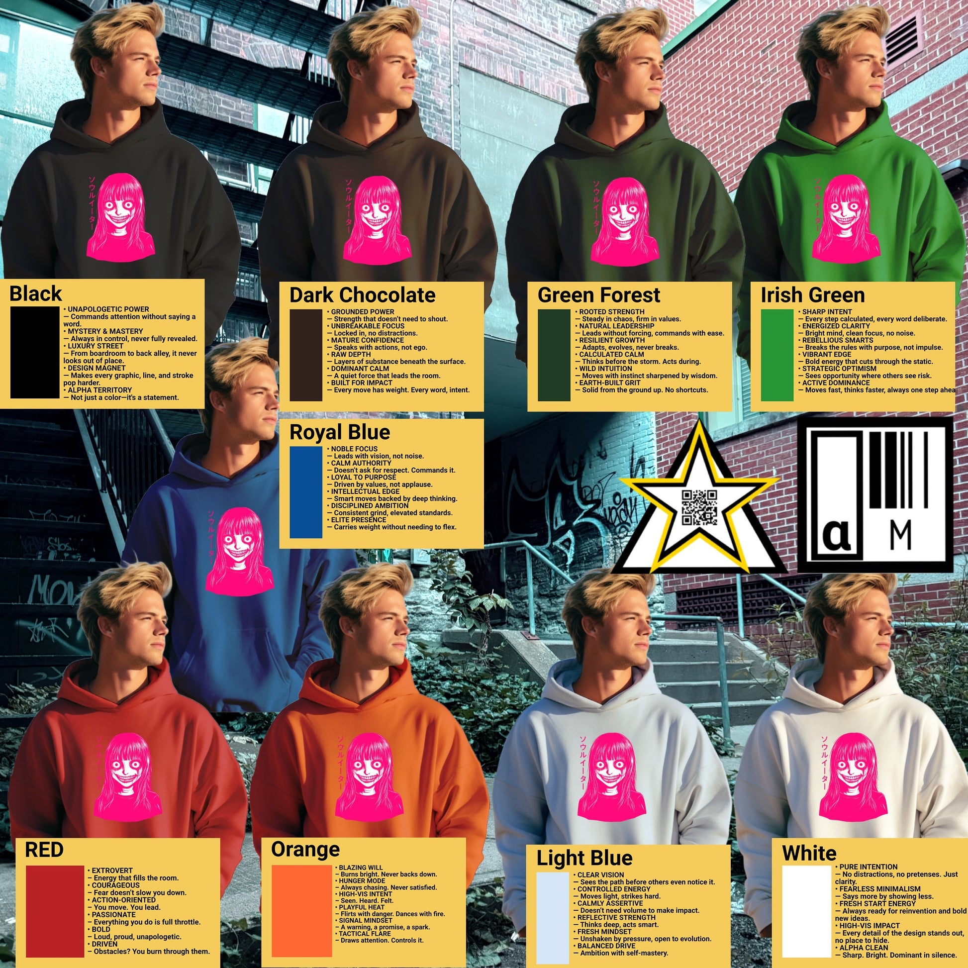 Colorful Hoodie With Bold Artistic Design