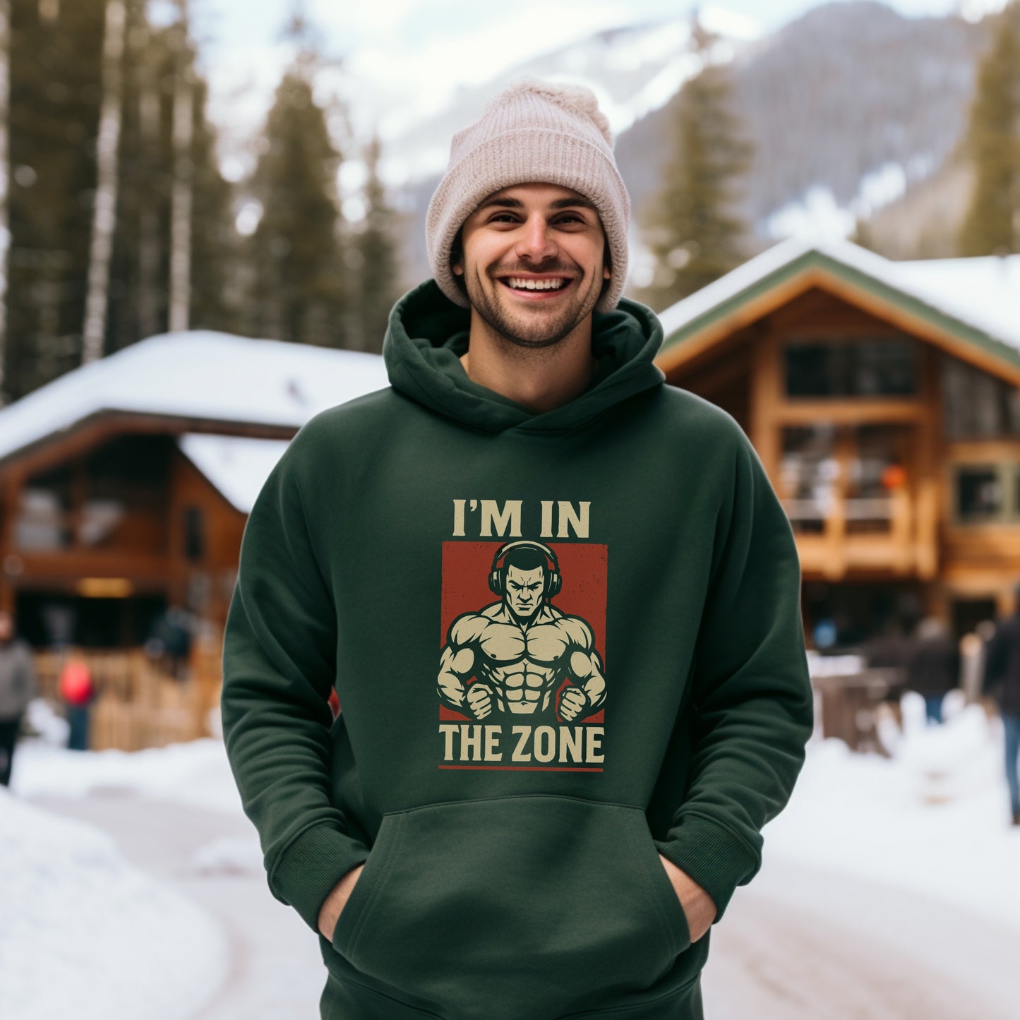 I'm In The Zone Bodybuilder Graphic Hoodie product