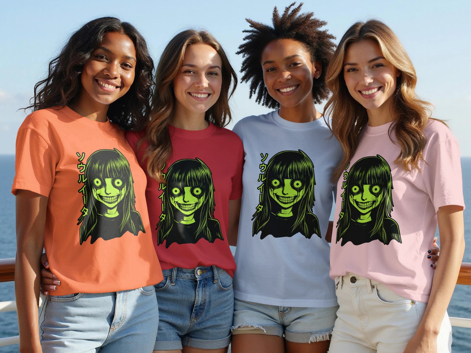 Smile Illustrated Shirt for Casual Fashion