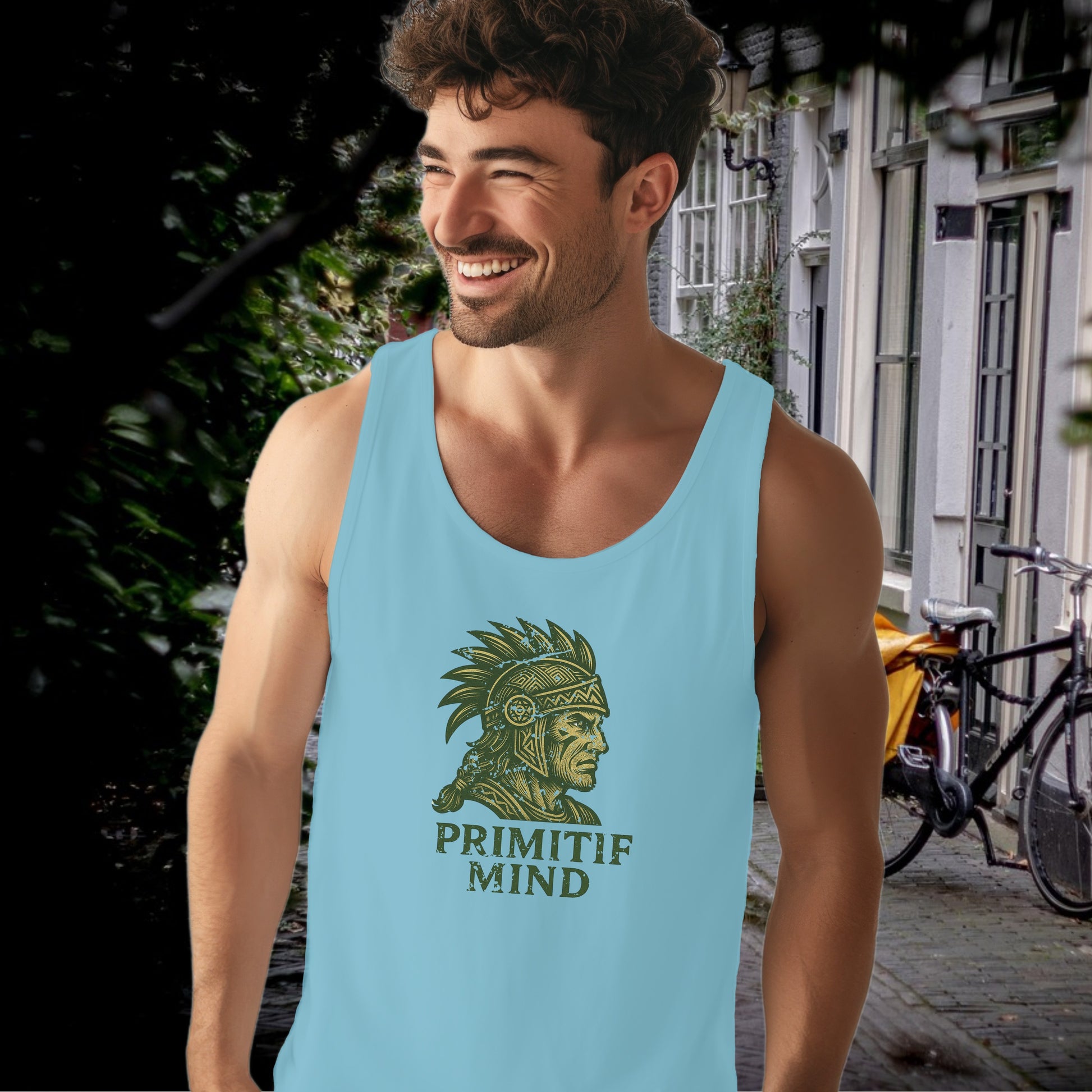 Stylish PrimitiF Mind Graphic Design Tank Top product