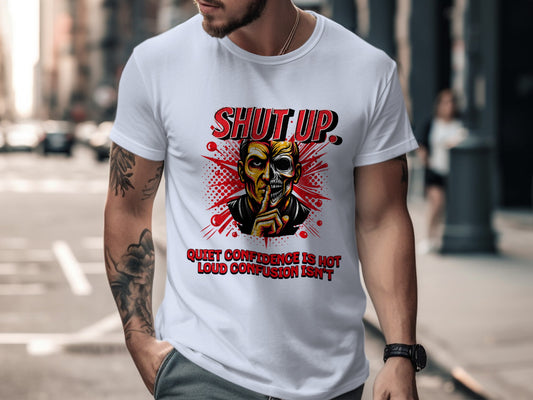 Shut Up Quiet Confidence Is Hot Loud Confusion T-shirt
