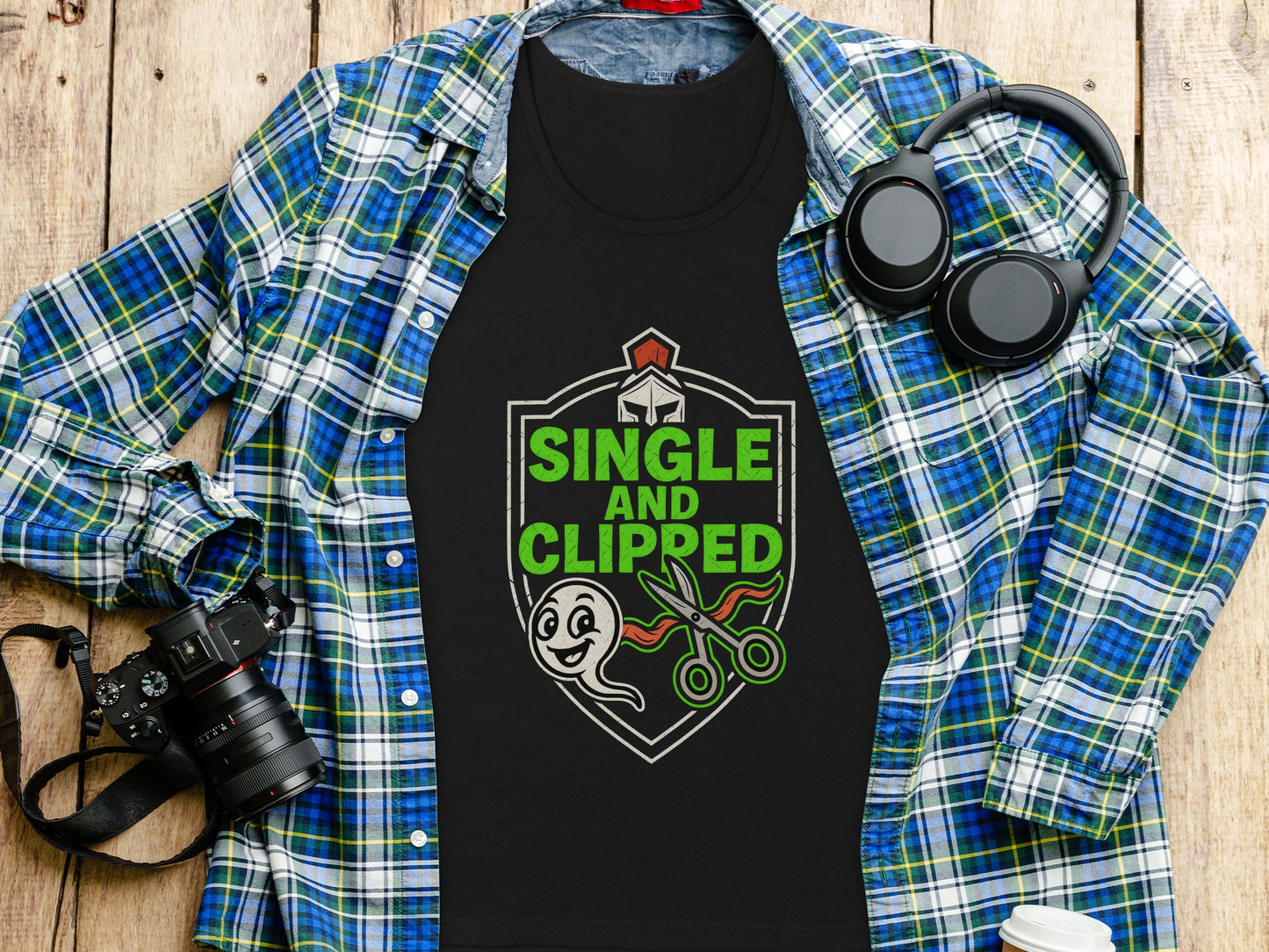 Single And Clipped Ghost Scissors T-Shirt product