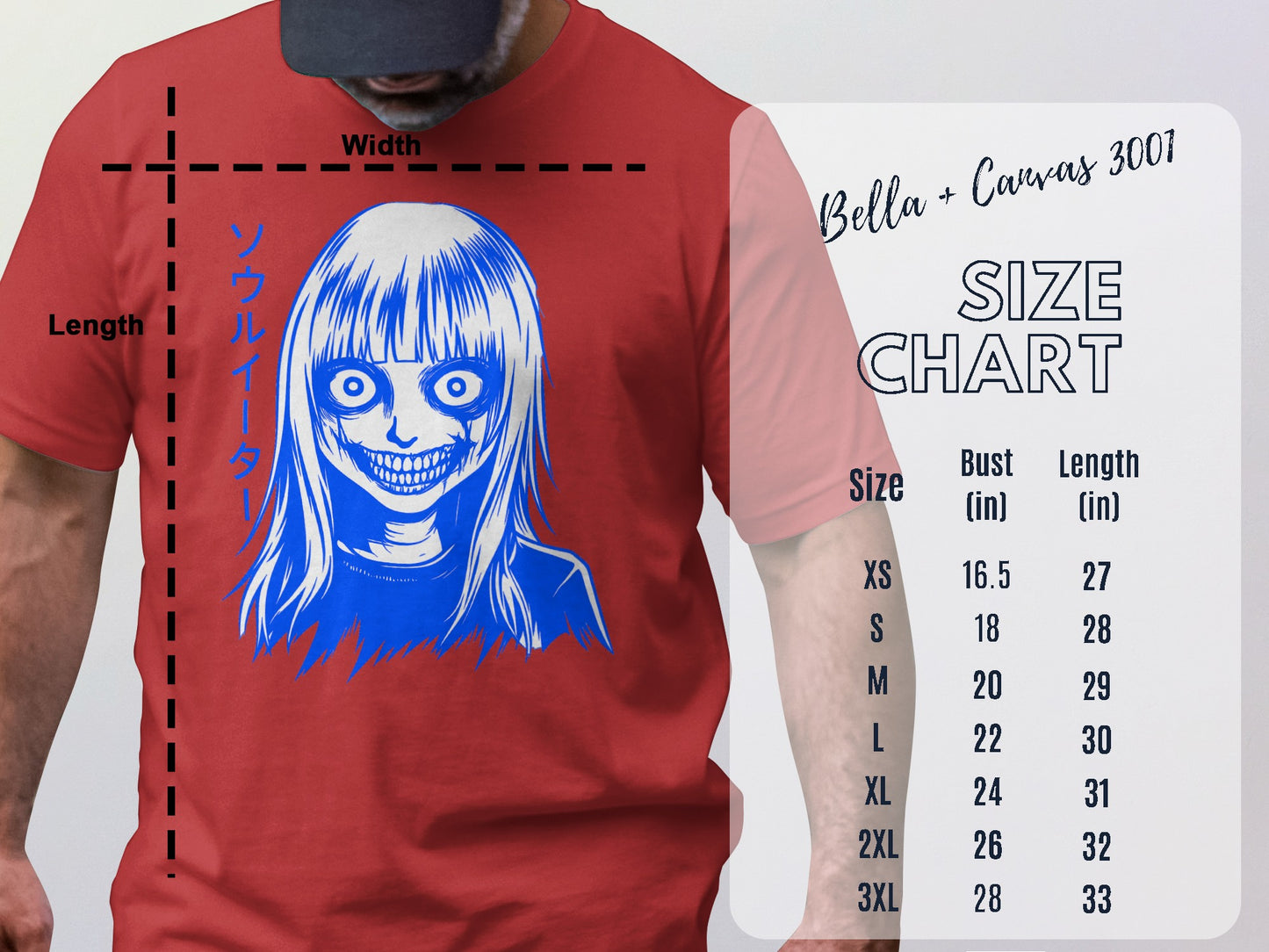 Horror Graphic Tee with Eerie Character Design