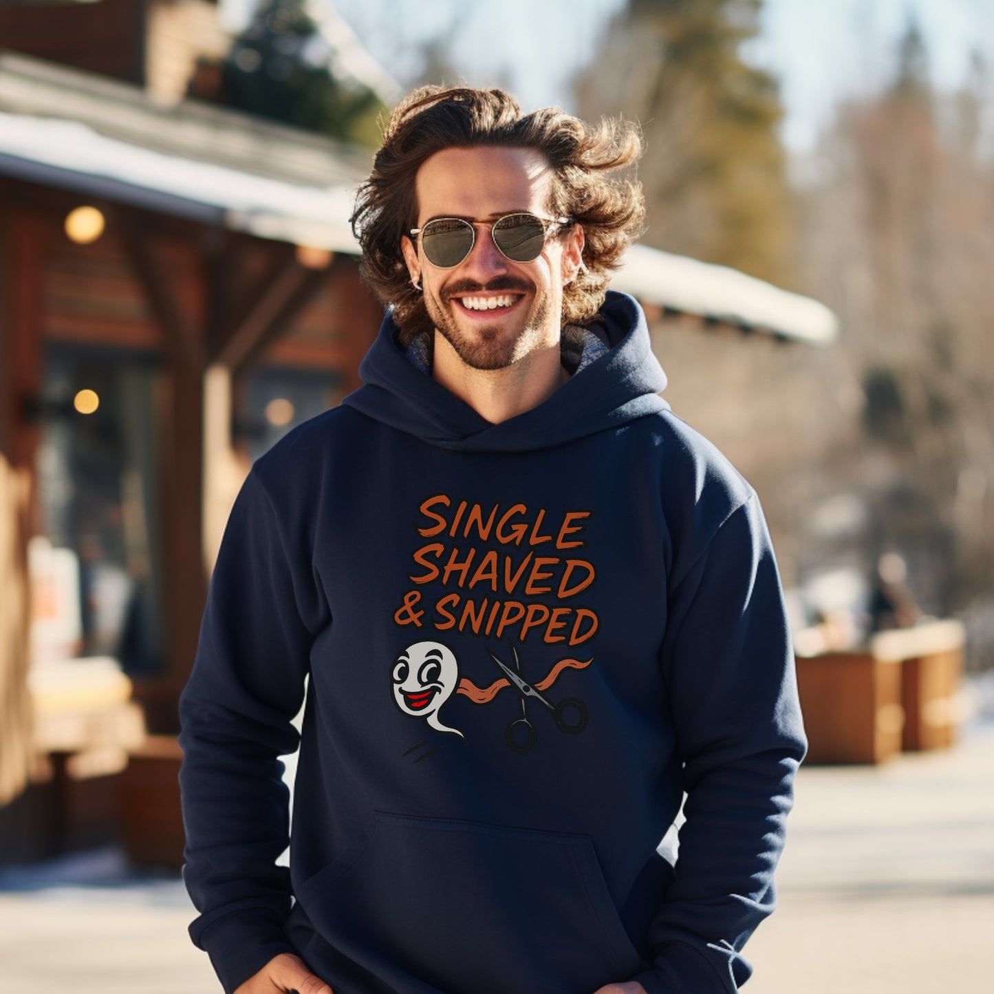 Single Shaved and Snipped Hoodie