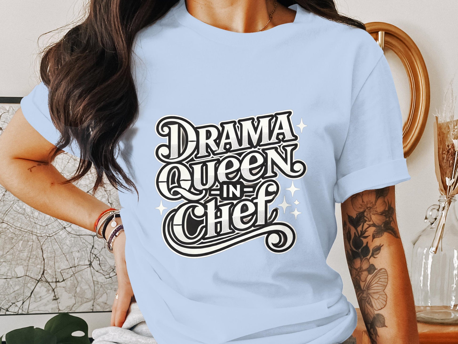 Drama Queen in Chef Graphic Casual T-Shirt product type