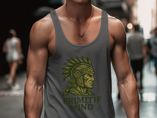Primitif Mind Graphic Tank Top for Stylish Gym Wear product