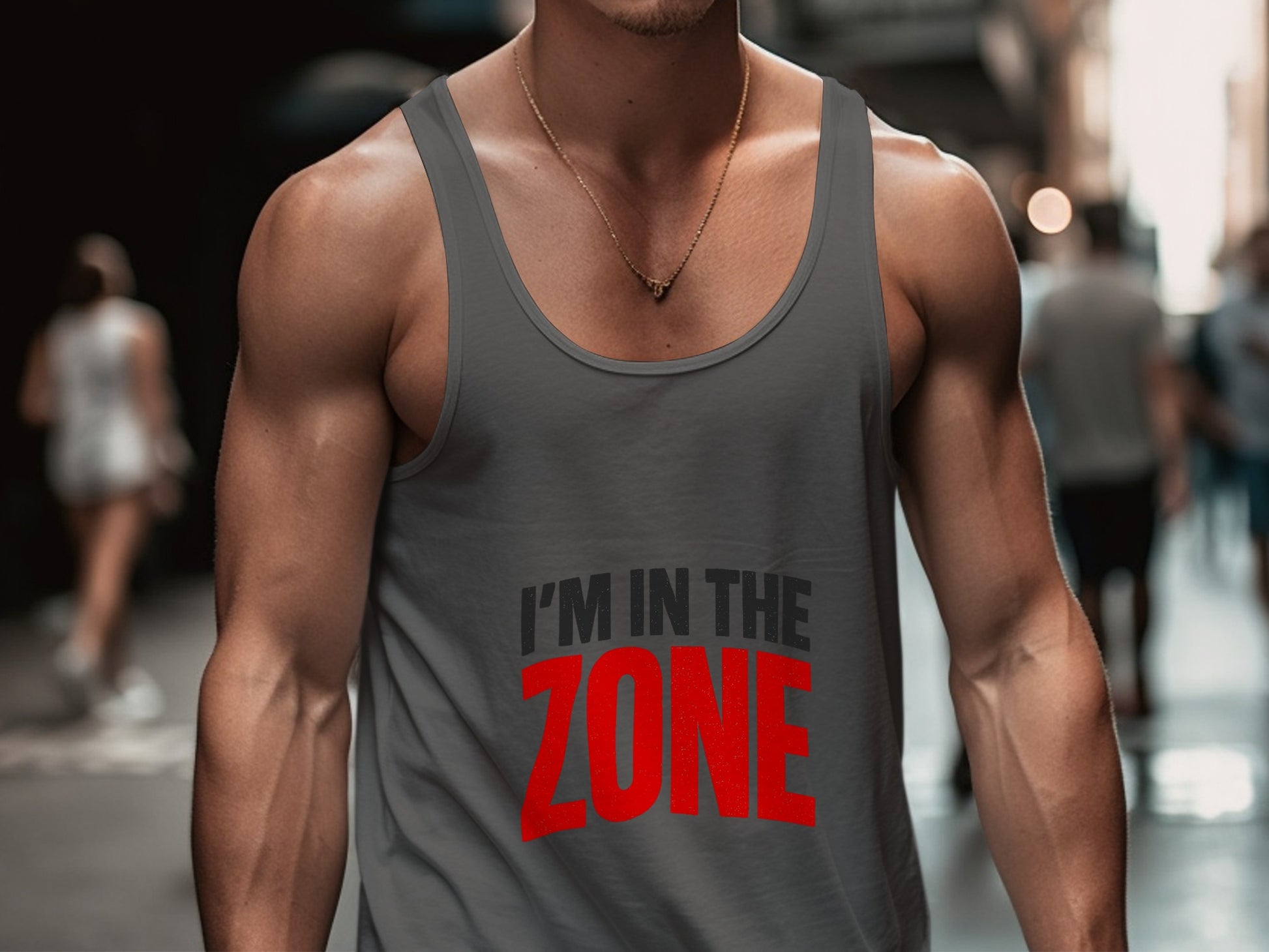 I'm in the Zone Motivational Gym Tank Top product