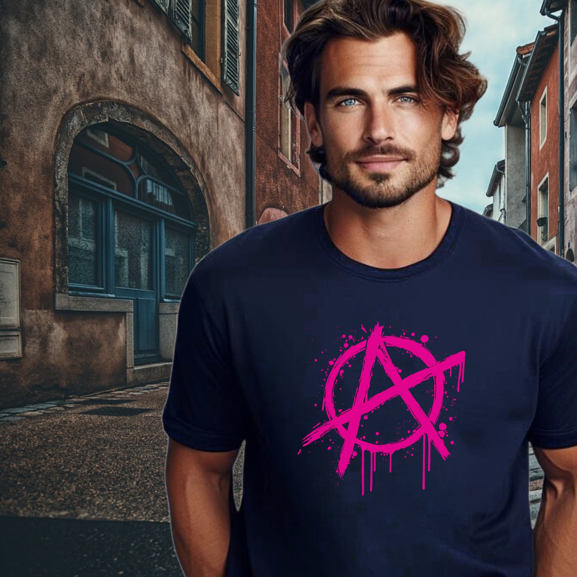 Stylish Edgy Urban Graphic T-Shirt for Men
