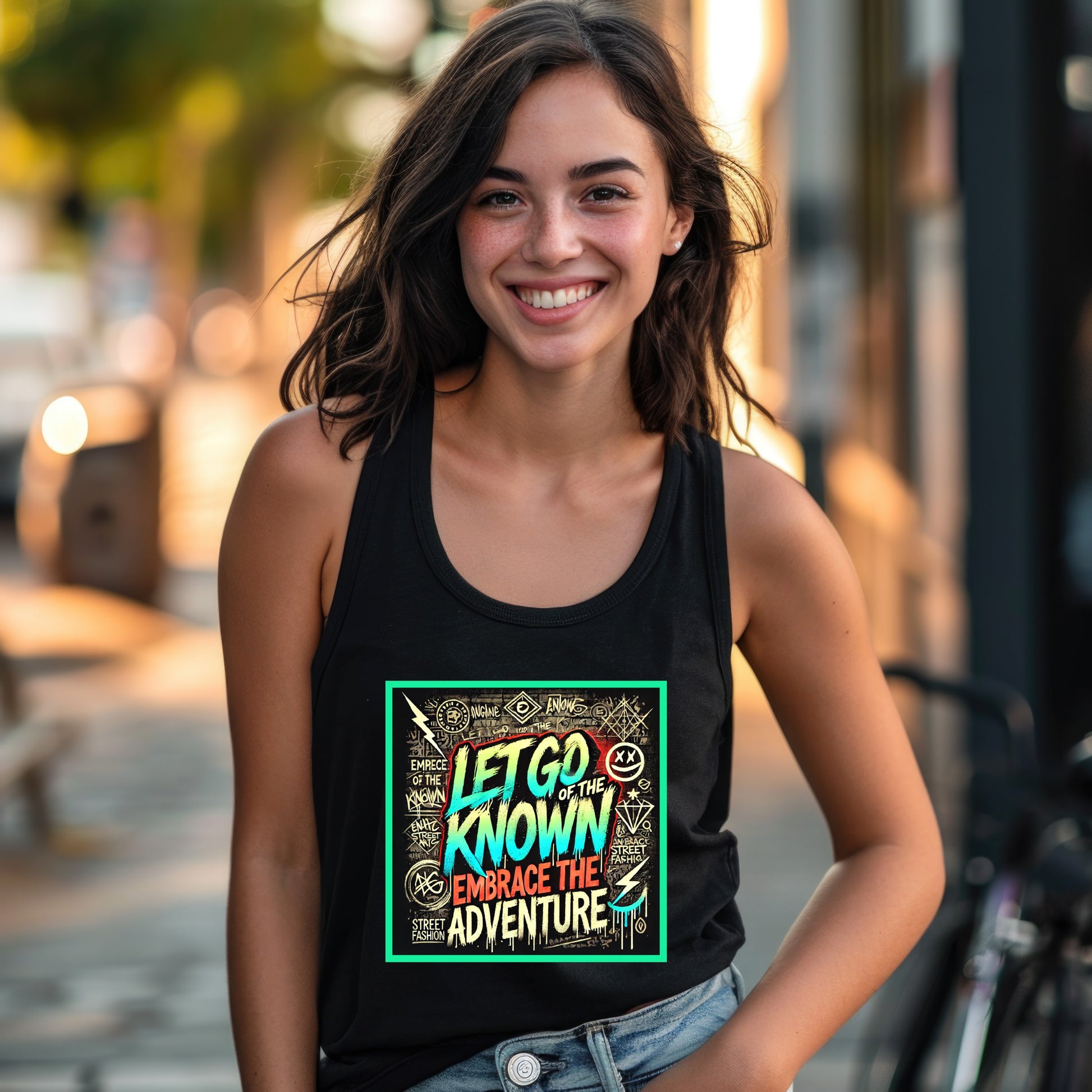Let Go Of The Known Embrace The Adventure tank top product type