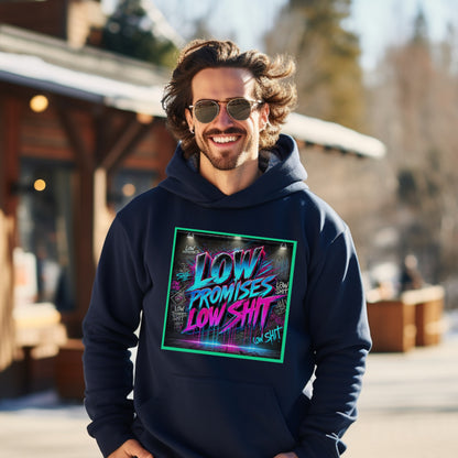 Vibrant Low Promises Humorous Hoodie product